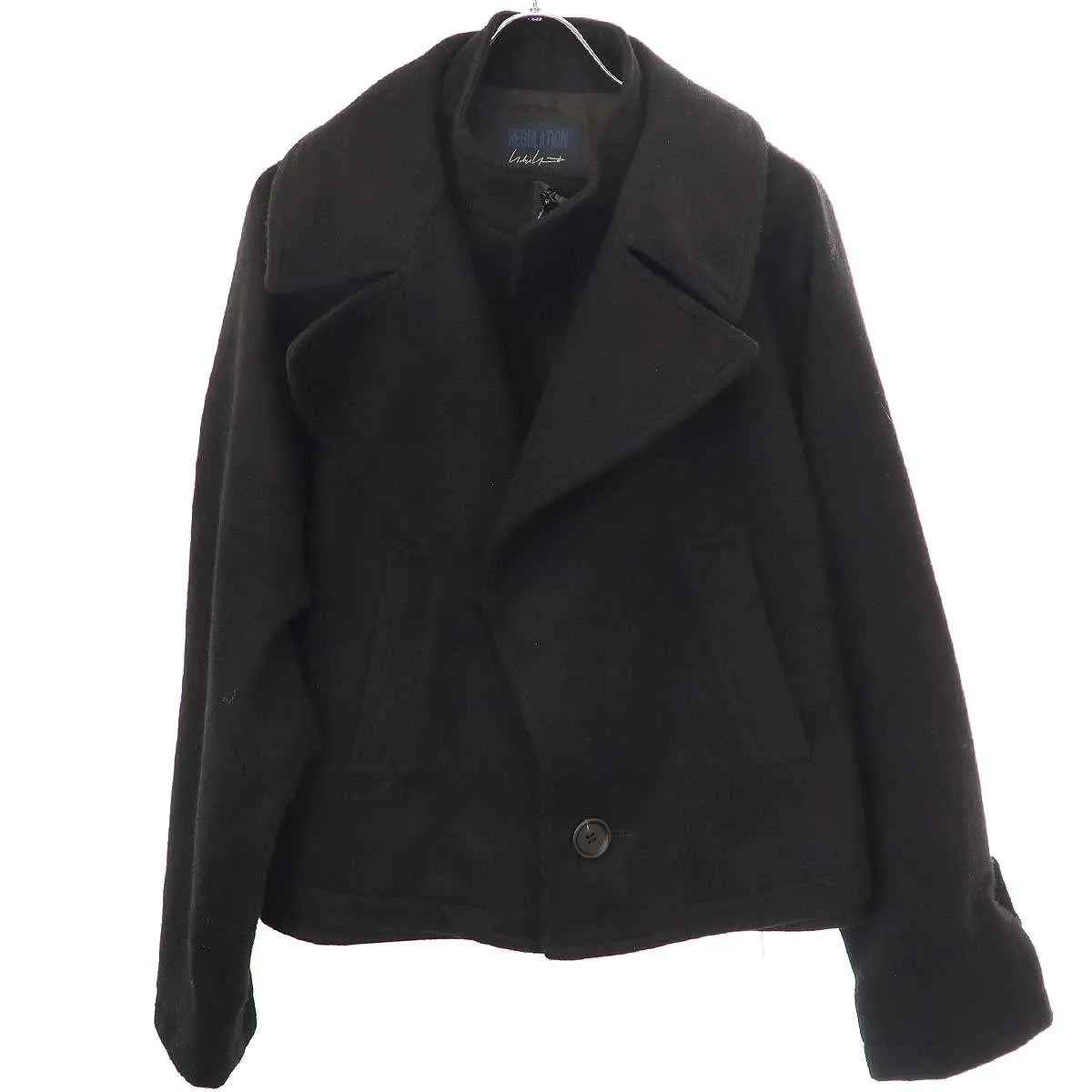 Yohji Yamamoto レギュレーション ヨウジヤマモト 24AW MELTON R- SHORT JACKETS メルトンショートジャケット コート FB-C94-101