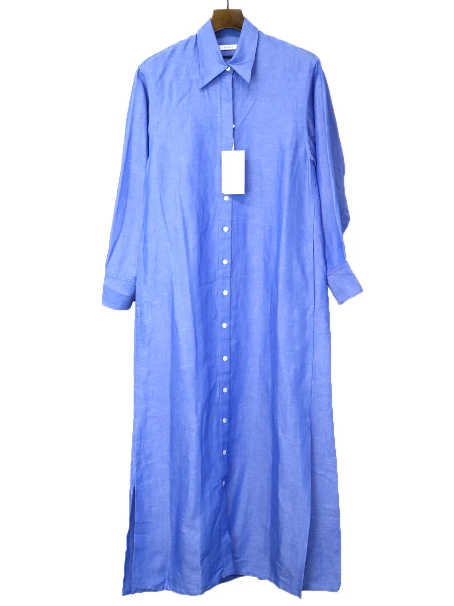 CINOH チノ 18SS レーヨンリネンシャツワンピース