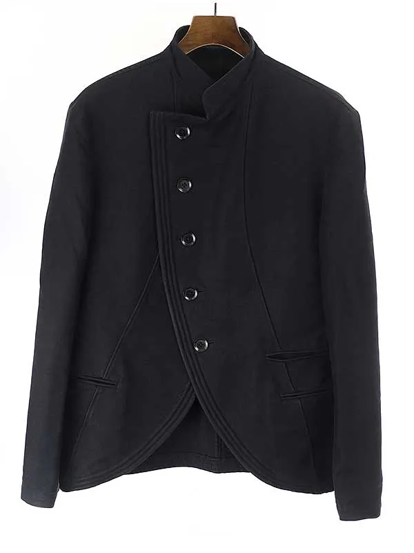 Yohji Yamamoto ヨウジヤマモトプールオム 06AW コットンツイルマオカラージャケット