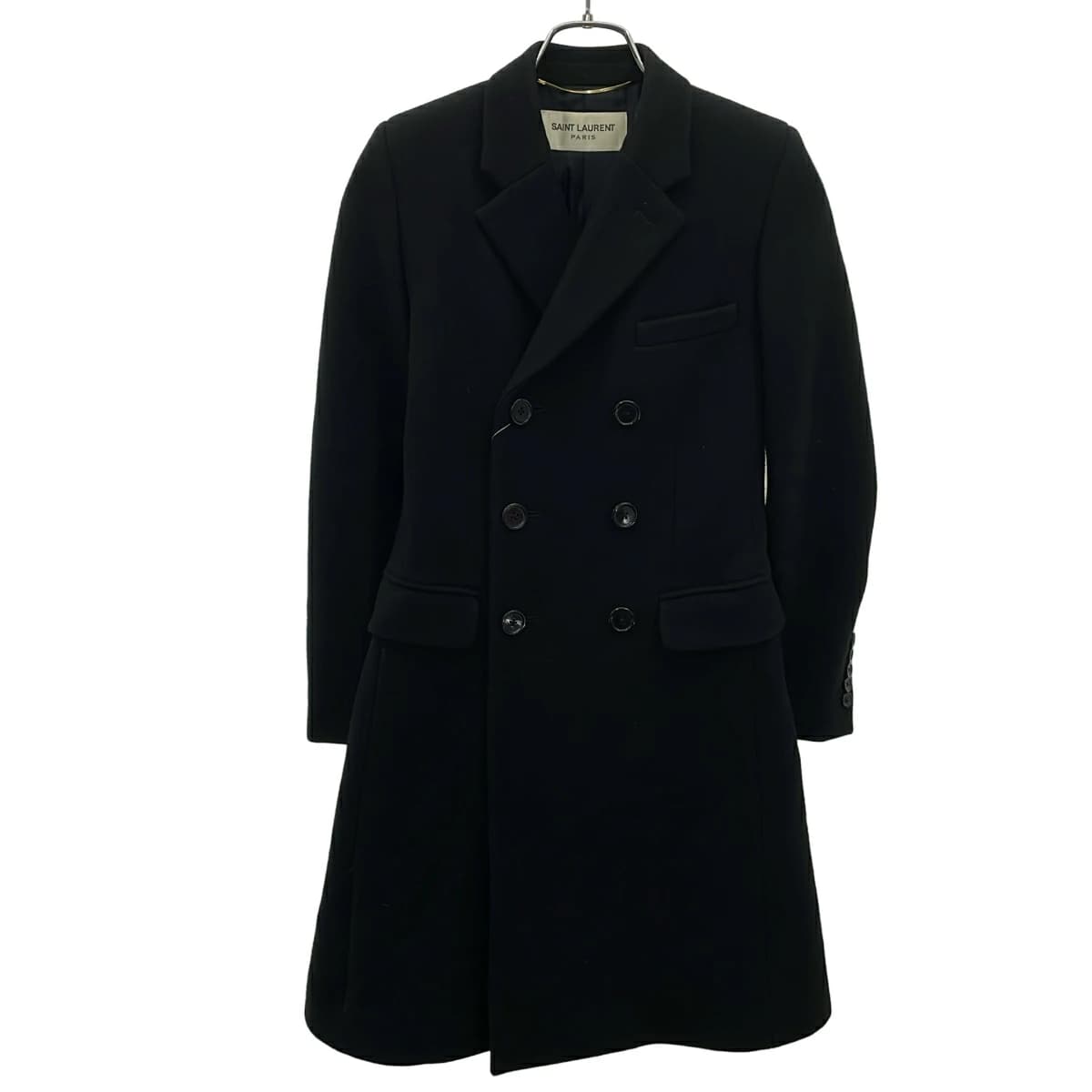SAINT LAURENT サンローラン パリ 14AW ウールメルトンダブルチェスターコート 362902