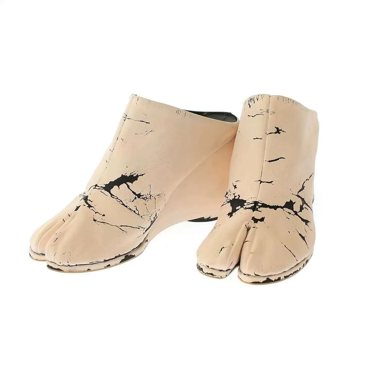 Maison Margiela メゾン マルタン マルジェラ 2002SS Sabot Tabi Sandal ペンキウェッジソール サボタビ シューズ