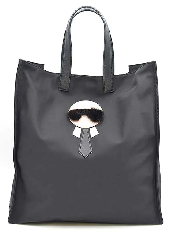 FENDI フェンディ カールラガーフェルド ナイロントートバッグ