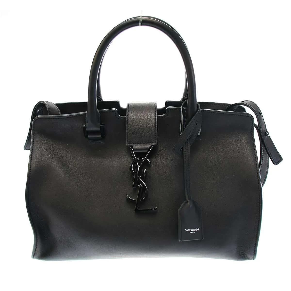 SAINT LAURENT サンローラン パリ YSL ベイビーカバス 2WAYレザーショルダーバッグ