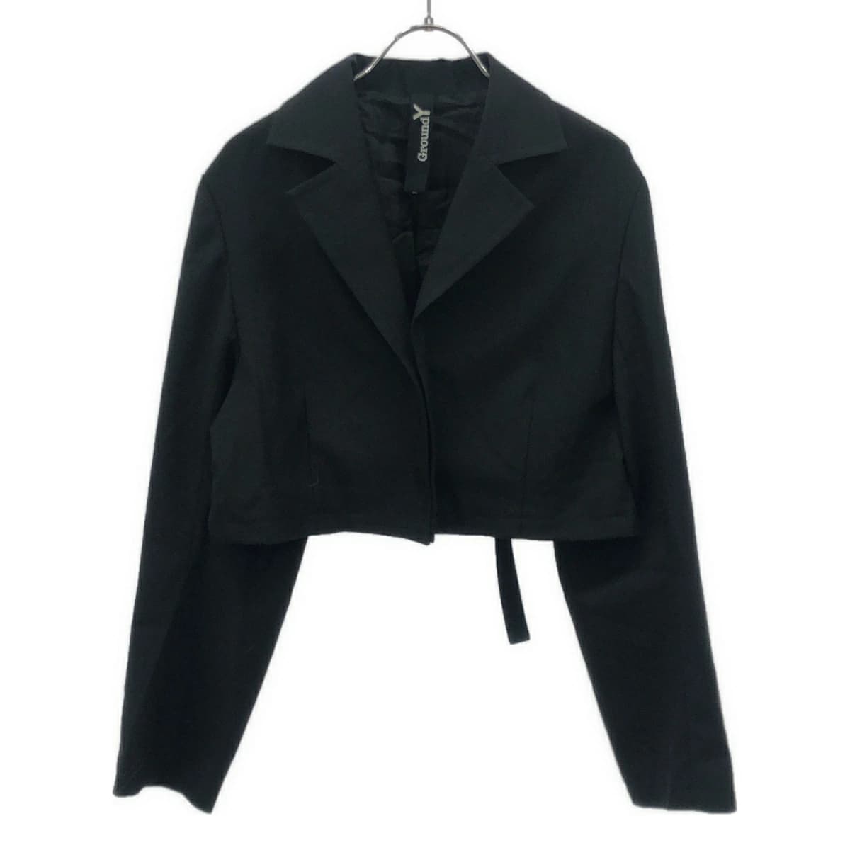 Yohji Yamamoto グラウンド ワイ 24SS ウールギャバジンショートジャケット GS-J01-100