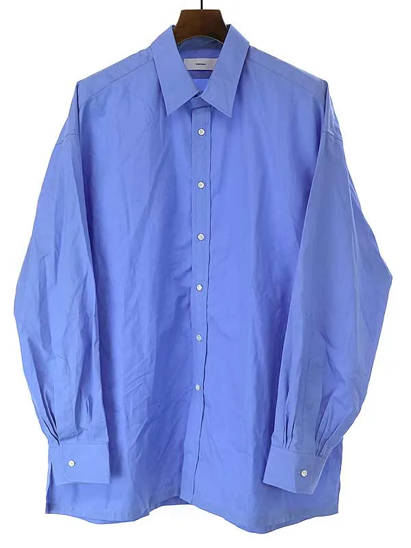 Graphpaper グラフペーパー 22AW High Count Broad Regular Collar Shirt ハイカウントブロードシャツ