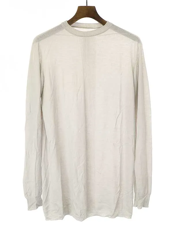 Rick Owens リックオウエンス 21SS ラウンドネックウールニットカットソー