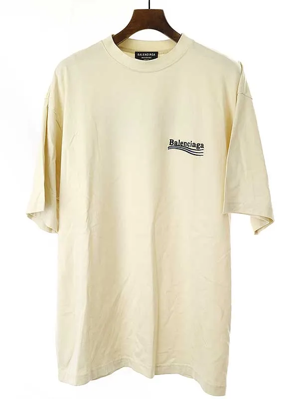 BALENCIAGA バレンシアガ 22SS キャンペンロゴ刺繍Tシャツ