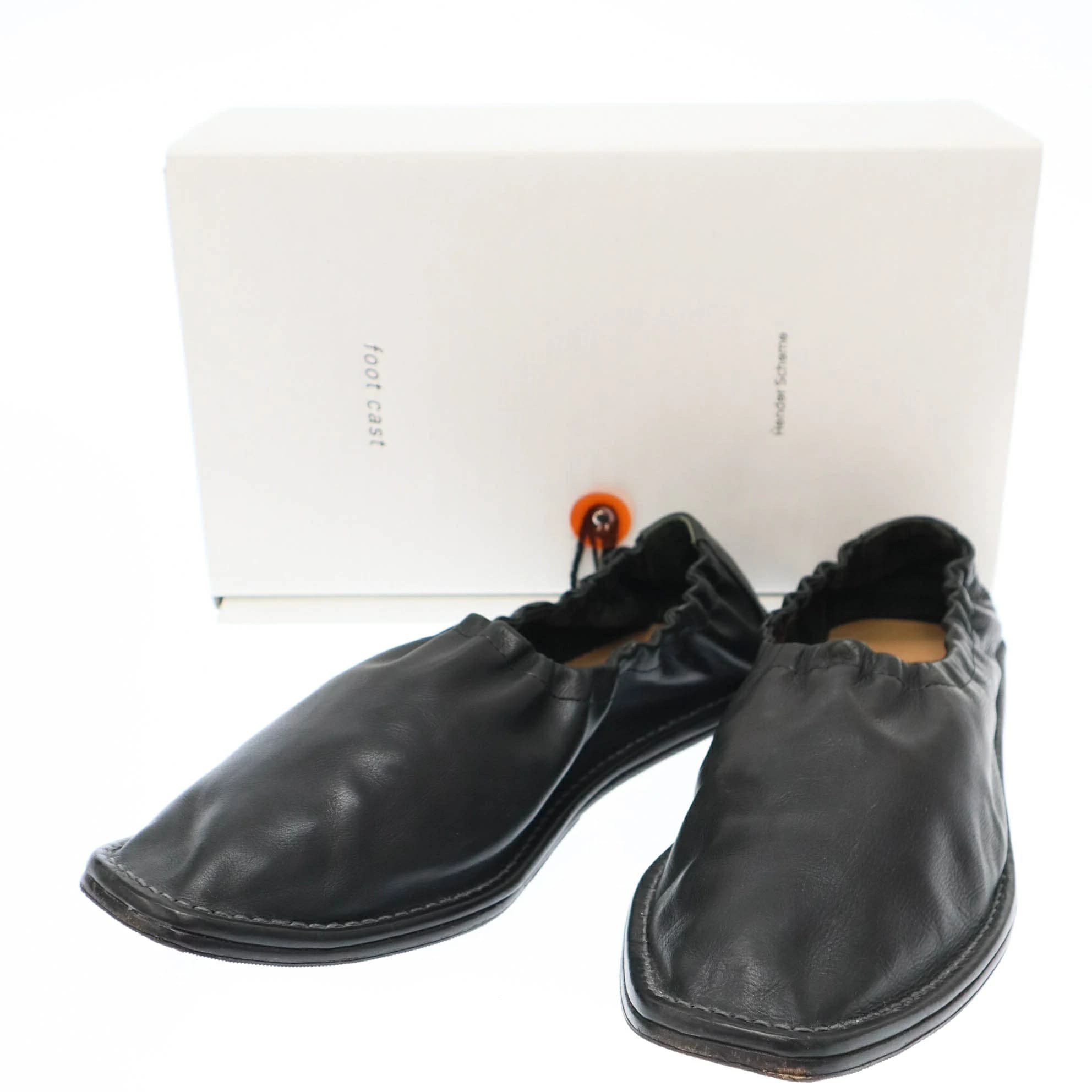 Hender Scheme エンダースキーマ foot cast///flat ballet レザーフラットスリッポンシューズ qn-rs-fcb
