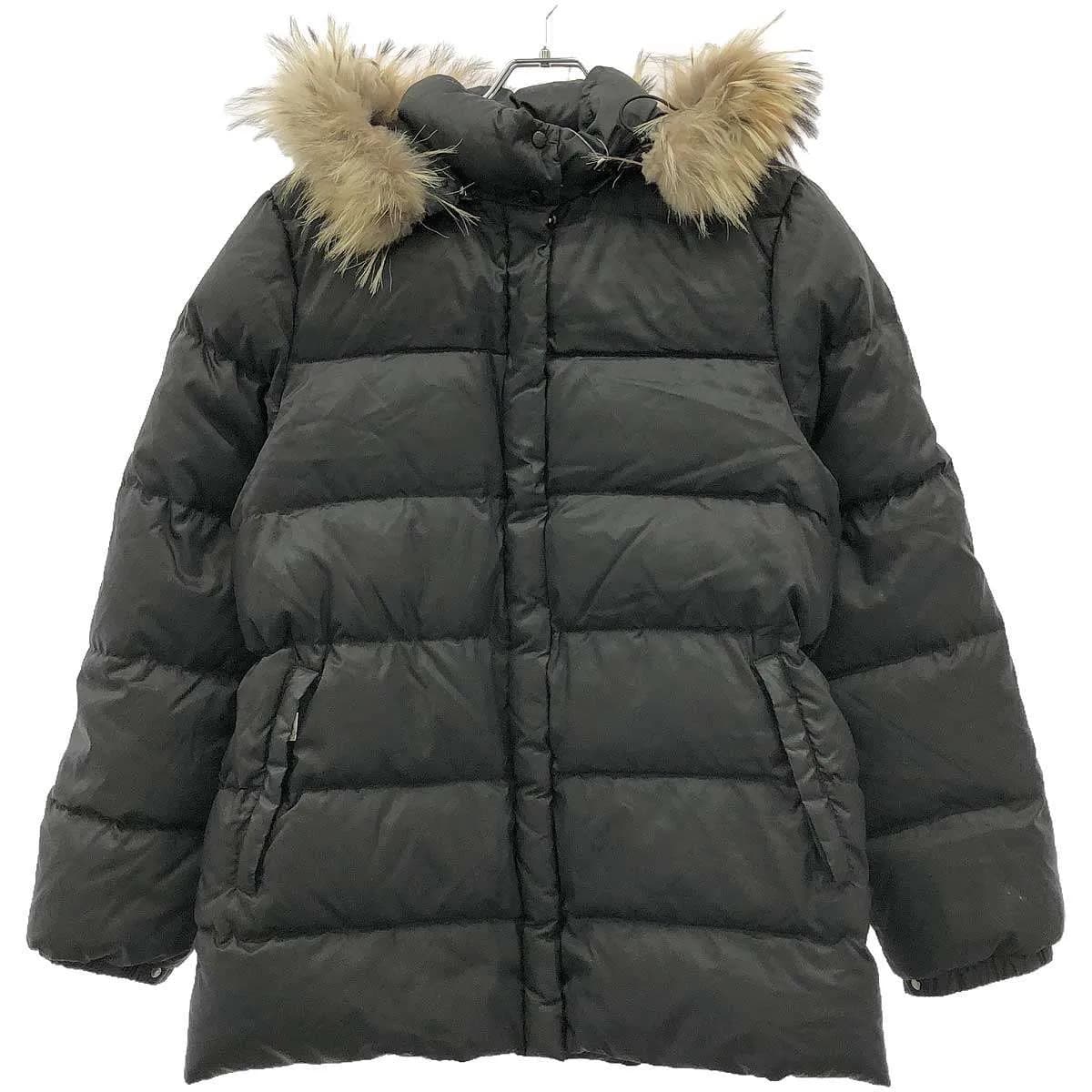 MONCLER モンクレール 茶タグ ファーダウンジャケット