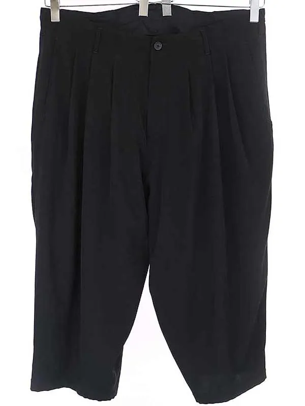 Yohji Yamamoto ヨウジヤマモト プールオム 21SS トリアセテートタキシードサルエル風パンツ