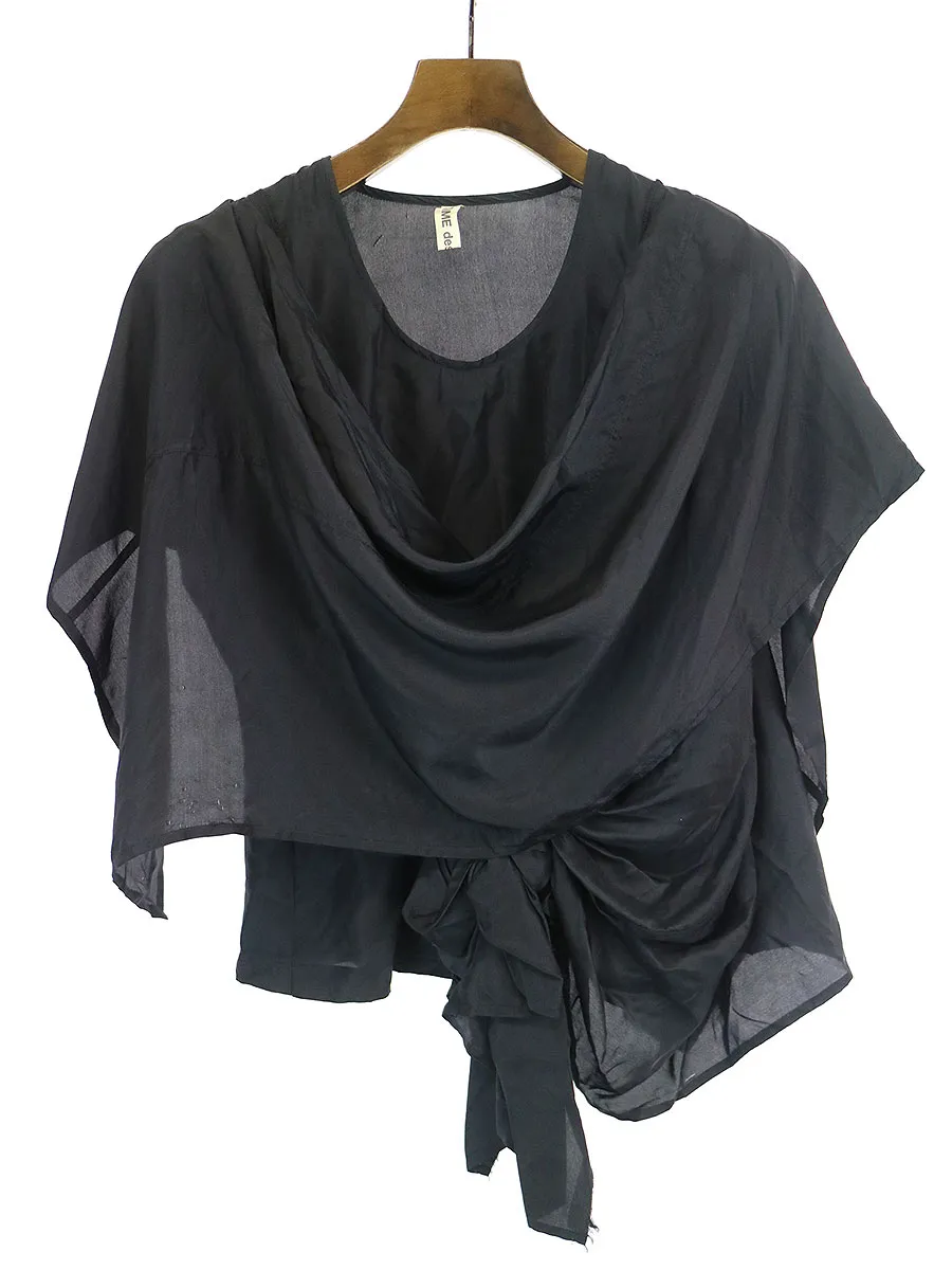 COMME des GARCONS コムデギャルソン 03SS デザインシルクシャツブラウス