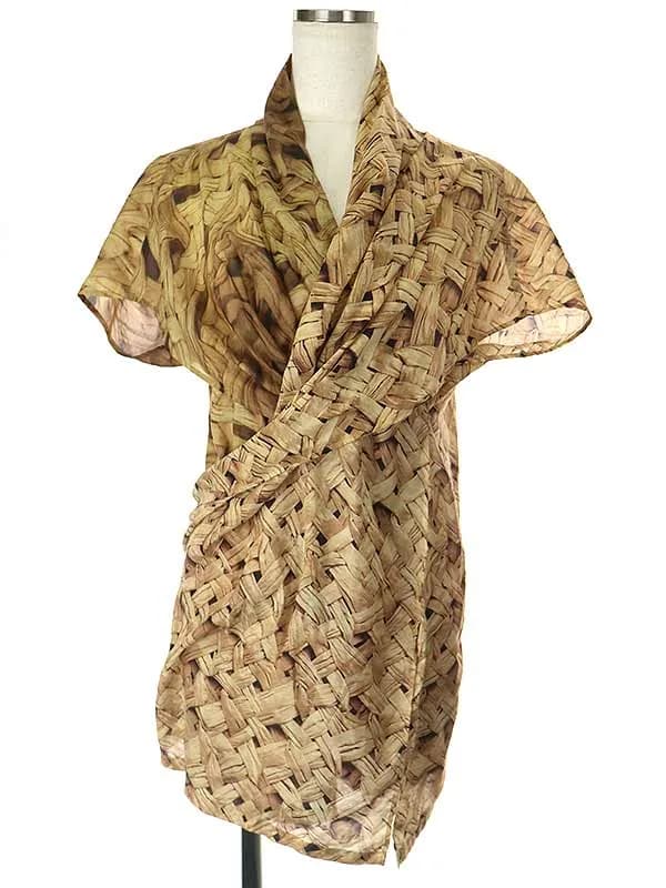 ISSEY MIYAKE イッセイミヤケ 11SS 転写プリント変形シャツジャケット