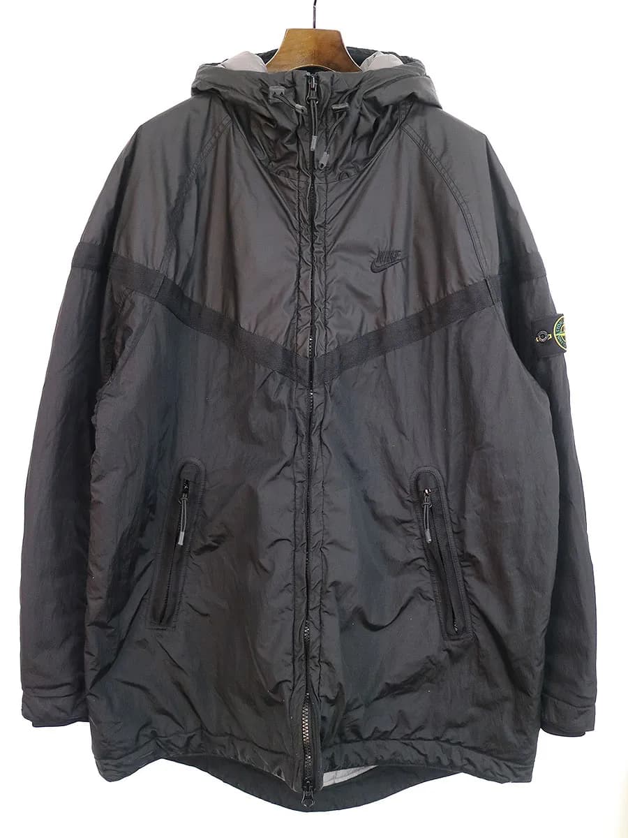 STONE ISLAND ストーンアイランド×ナイキ MUSSOLA GOMMATA PRIMALOFT JACKET ナイロンメタル中綿ブルゾン