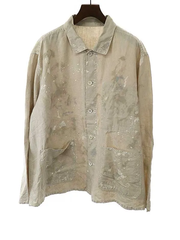 Porter Classic ポータークラシック 22AW VINTAGE LINEN CHEVAL SHORT JACKET CUSTOM ヴィンテーシュバルショートジャケット