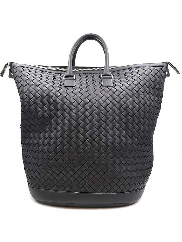 BOTTEGA VENETA ボッテガヴェネタ ポーチ付きイントレチャート2WAYラージレザーバッグ