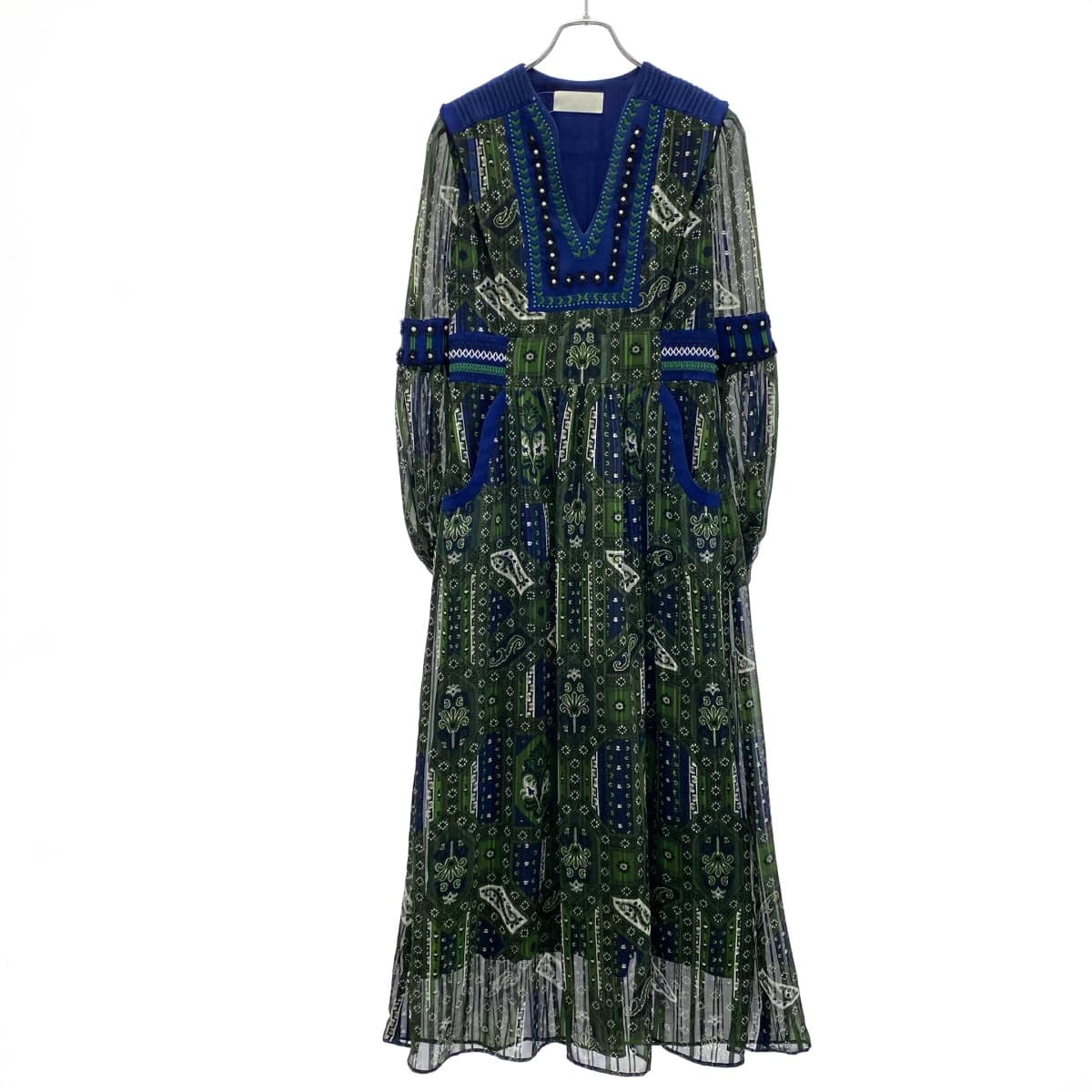 Mame Kurogouchi マメ クロゴウチ 20AW Stained Glass Printed Dress ドレスワンピース MM20PF-DR701