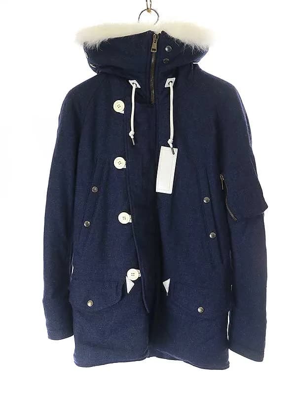 1piu1uguale3 ウノピゥウノウグァーレトレ N-3B COLD WEATHER COAT ファー装飾ミリタリーコート