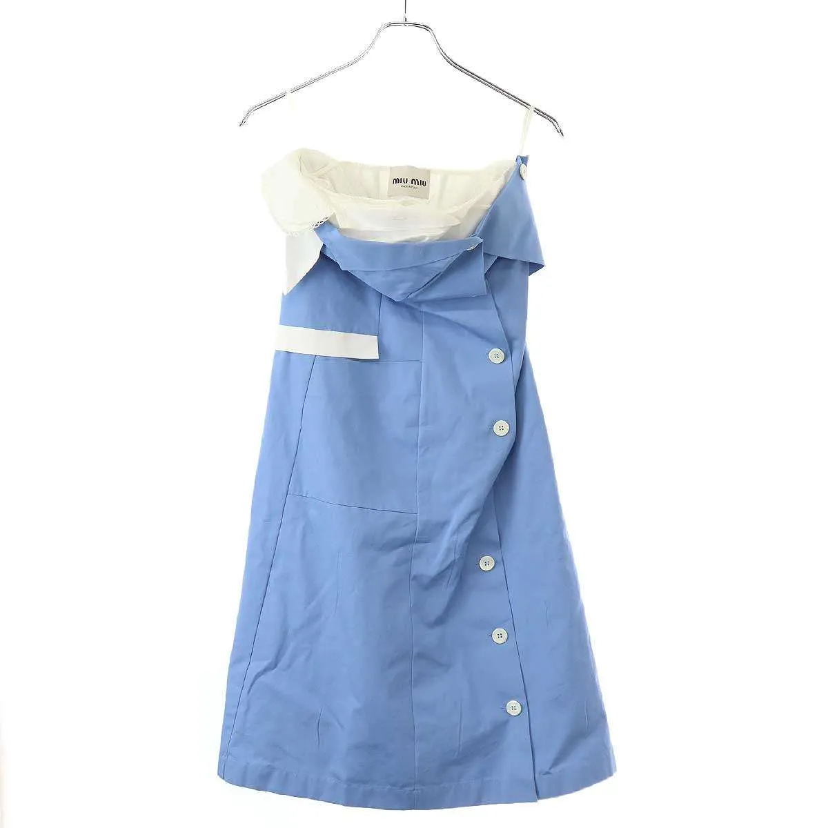 miu miu ミュウミュウ 25SS Poplin dress ポプリンドレスワンピース MF5786 1BMS