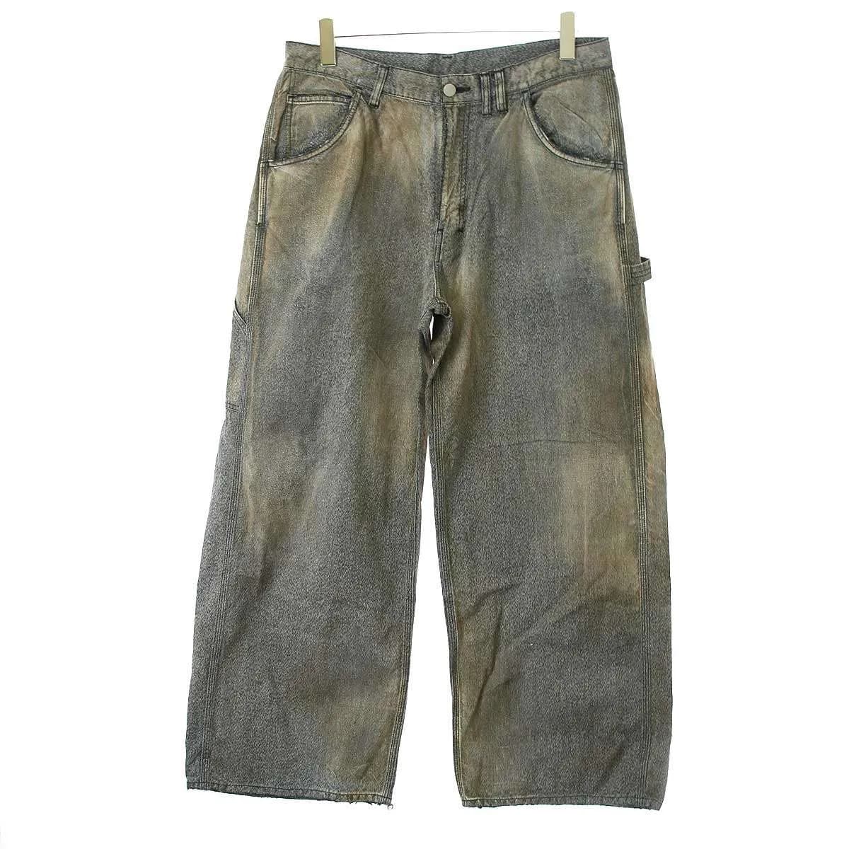 ANCELLM アンセルム 23AW BLACK HEATHER PAINTER PANTS ブラックヘザーペインターパンツ ANC-PT36-B