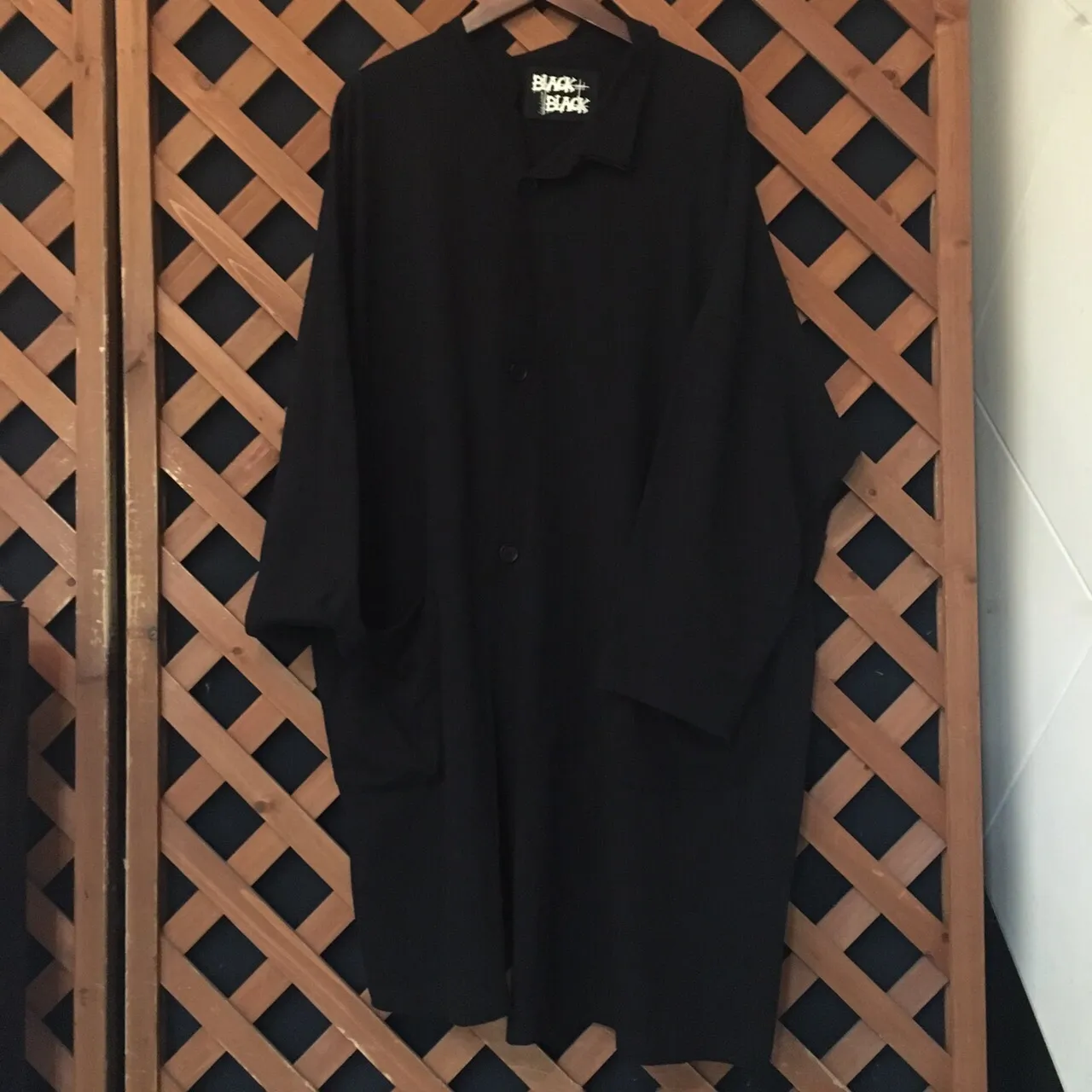 Yohji Yamamoto B YOHJI YAMAMOTO 17SS ズレプリント天竺オーバーカーディガン
