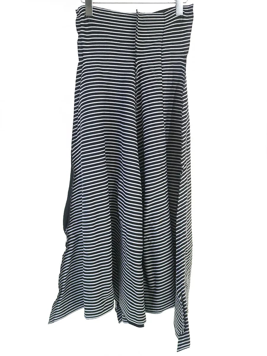 ISSEY MIYAKE イッセイミヤケ エイポックインサイド 16AW ボーダー柄ロングスカート