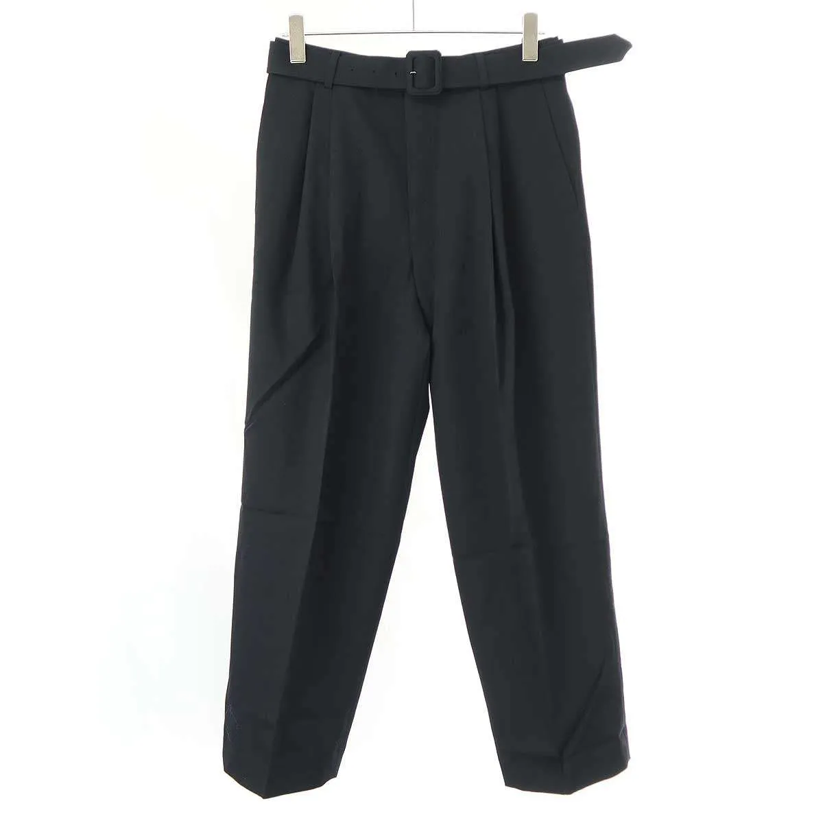 DRIES VAN NOTEN ドリスヴァンノッテン 19AW ベルテッドウールトラウザーズパンツ 73-04-94-04027