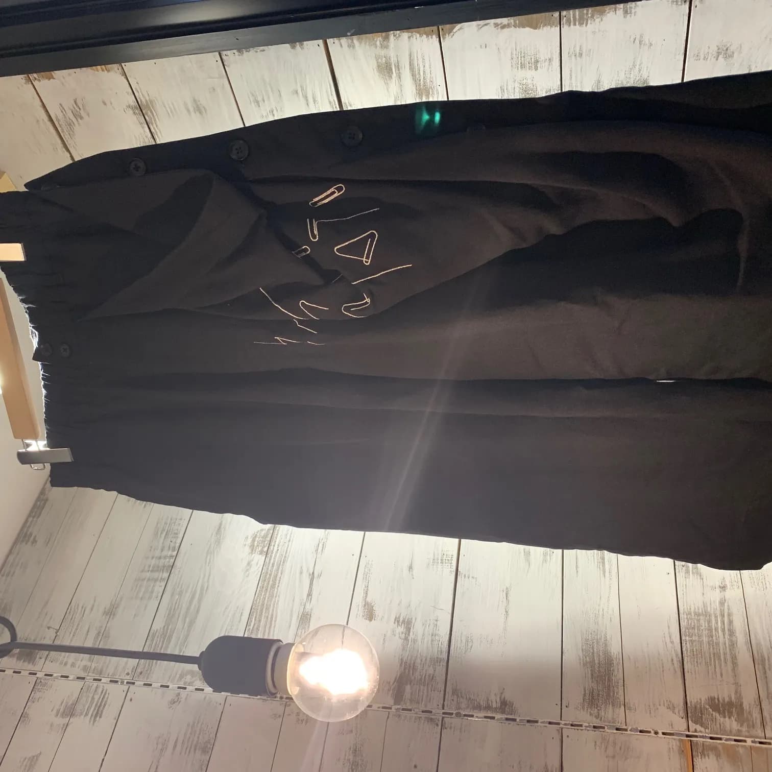 Yohji Yamamoto Yohji Yamamoto POUR HOMME 15SS クリップ文字ラップワイドパンツ