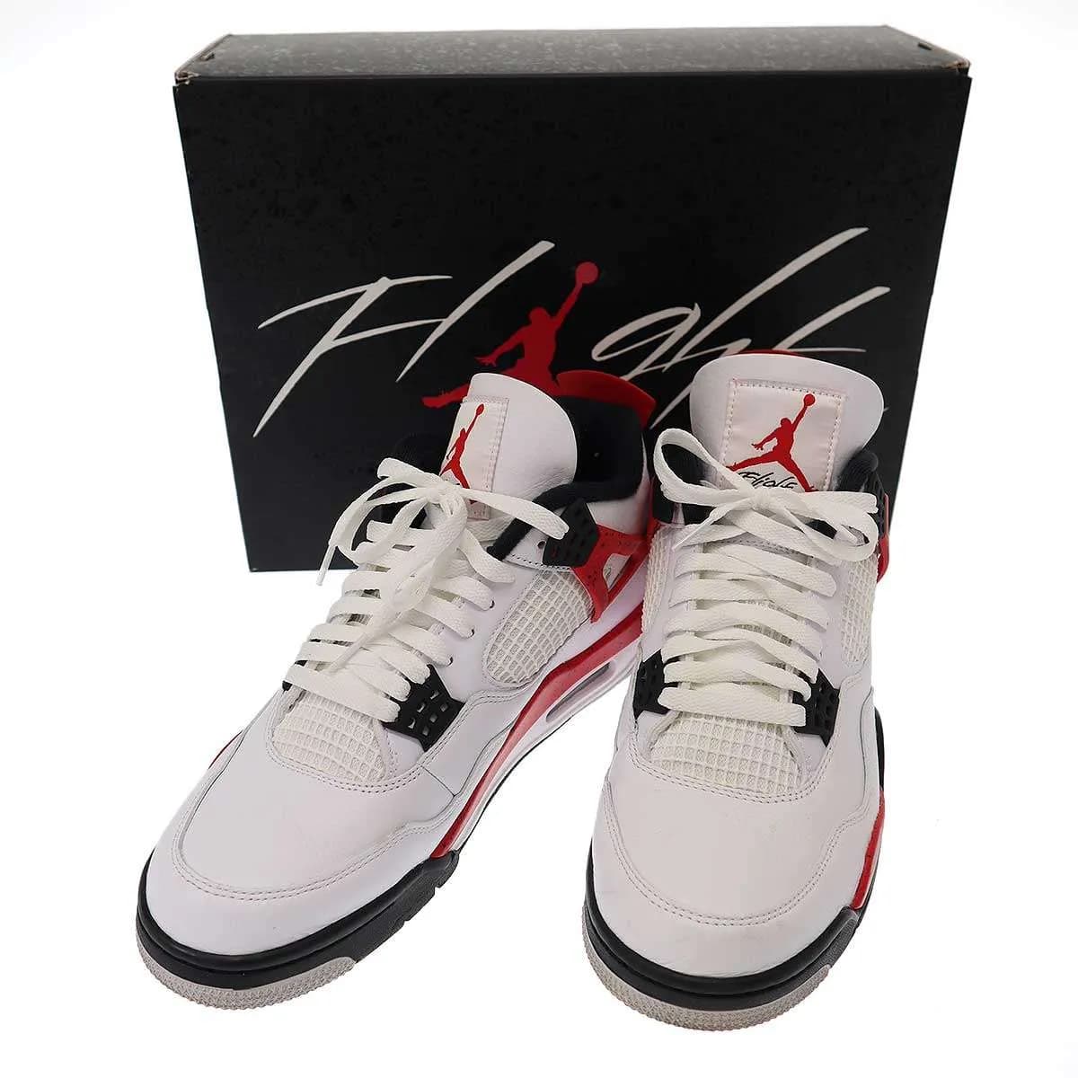 NIKE ナイキ AIR JORDAN 4 RETRO RED CEMENT スニーカー