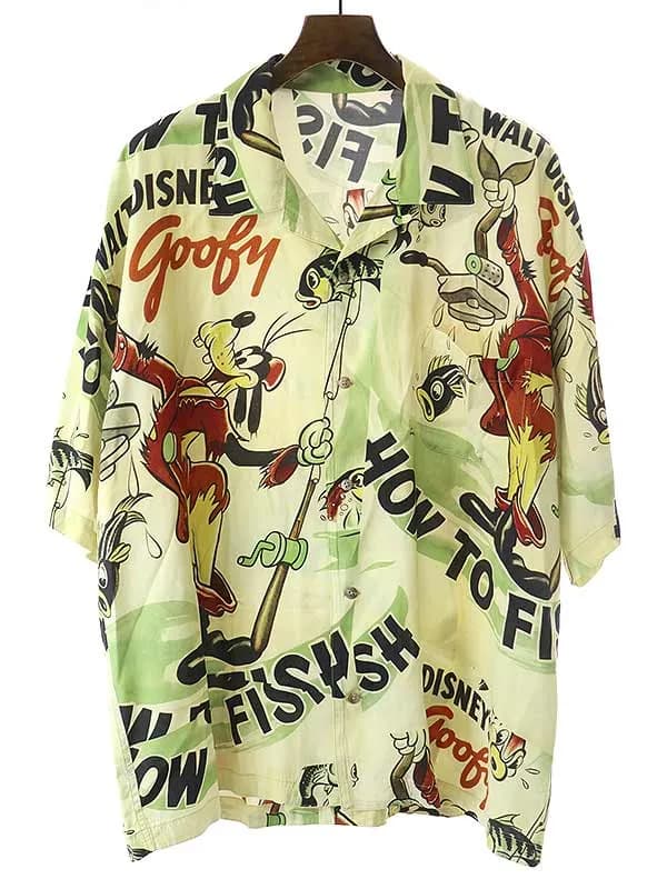 Porter Classic ポータークラシック 22SS ALOHA SHIRT DISNEY GOOFY ショートスリーブレーヨンシャツ