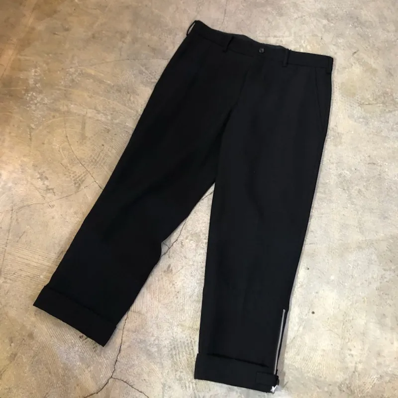 Yohji Yamamoto Yohji Yamamoto POUR HOMME 07AW ウールギャバジンヘムジップロールアップパンツ