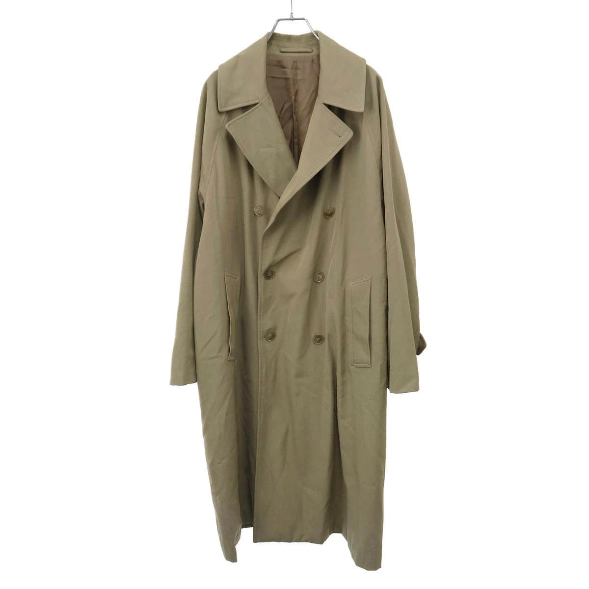COMOLI コモリ 19SS ウールギャバジン ダブルブレステッドコート P01-04005