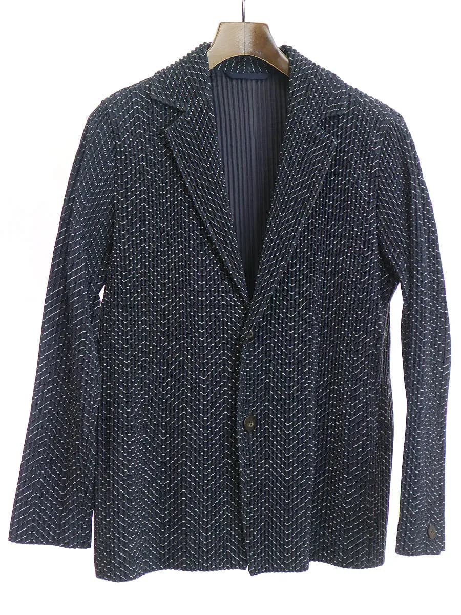 ISSEY MIYAKE オムプリッセ イッセイミヤケ 16SS プリーツウェーブ2Bジャケット