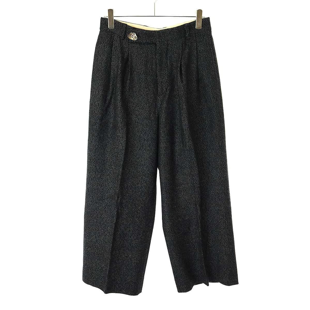 MASU エムエーエスユー 20AW MELANGE TWEED WIDE TROUSERS ワイドトラウザーパンツ MNFW-PT0202