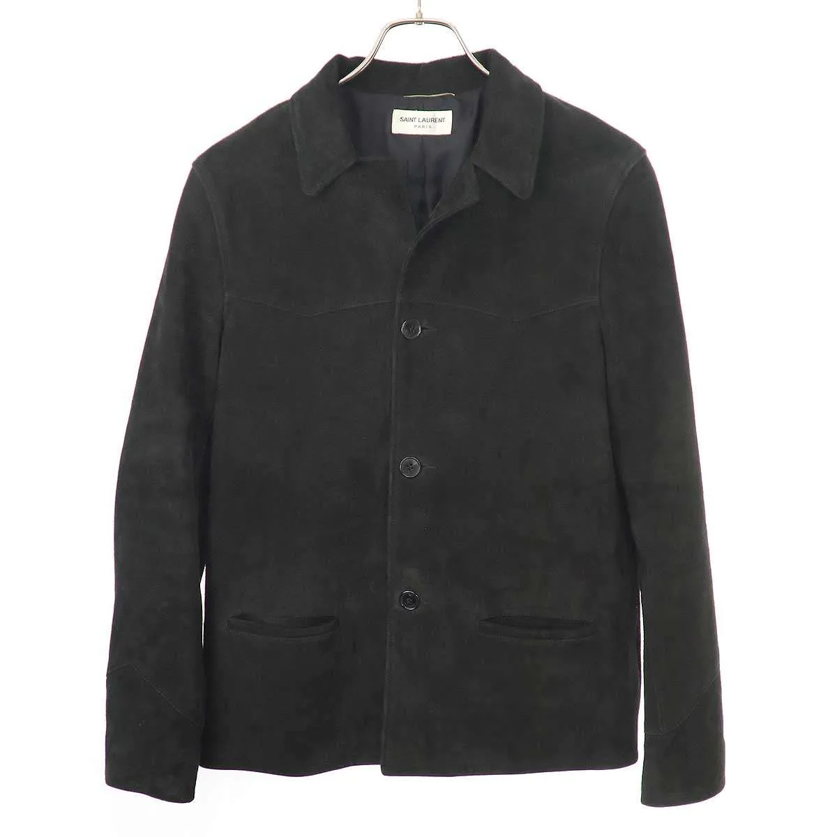 SAINT LAURENT サンローラン パリ ゴートスエード レザートラッパージャケット L13Q 344469 Y5YD1