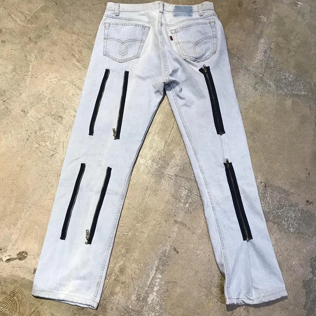 NEEDLES Rebuild by Needles 18AW Zipper Pant Levi's 501 Remake Denim