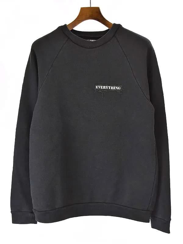 RAF SIMONS ラフシモンズ 2001AW Riot Riot Riot期 EVERYTHINGパッチスウェットトレーナー