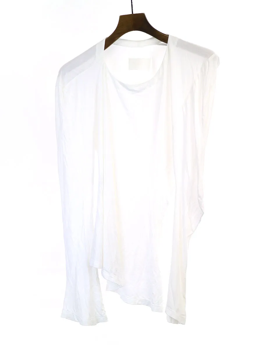 Maison Margiela メゾン マルタン マルジェラ 06AW ストレッチモダールアシンメトリーカットソー