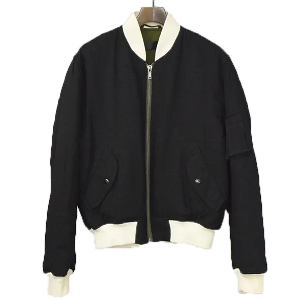 HAIDER ACKERMANN ハイダーアッカーマン BOMBER JACKET ウールMA-1ブルゾン