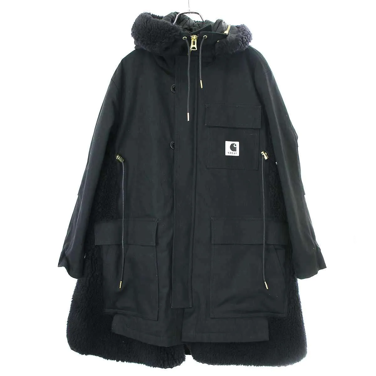 sacai サカイ カーハート 23AW Women's Canvas Parka Siberian キャンバスシベリアンパーカー 23-06740