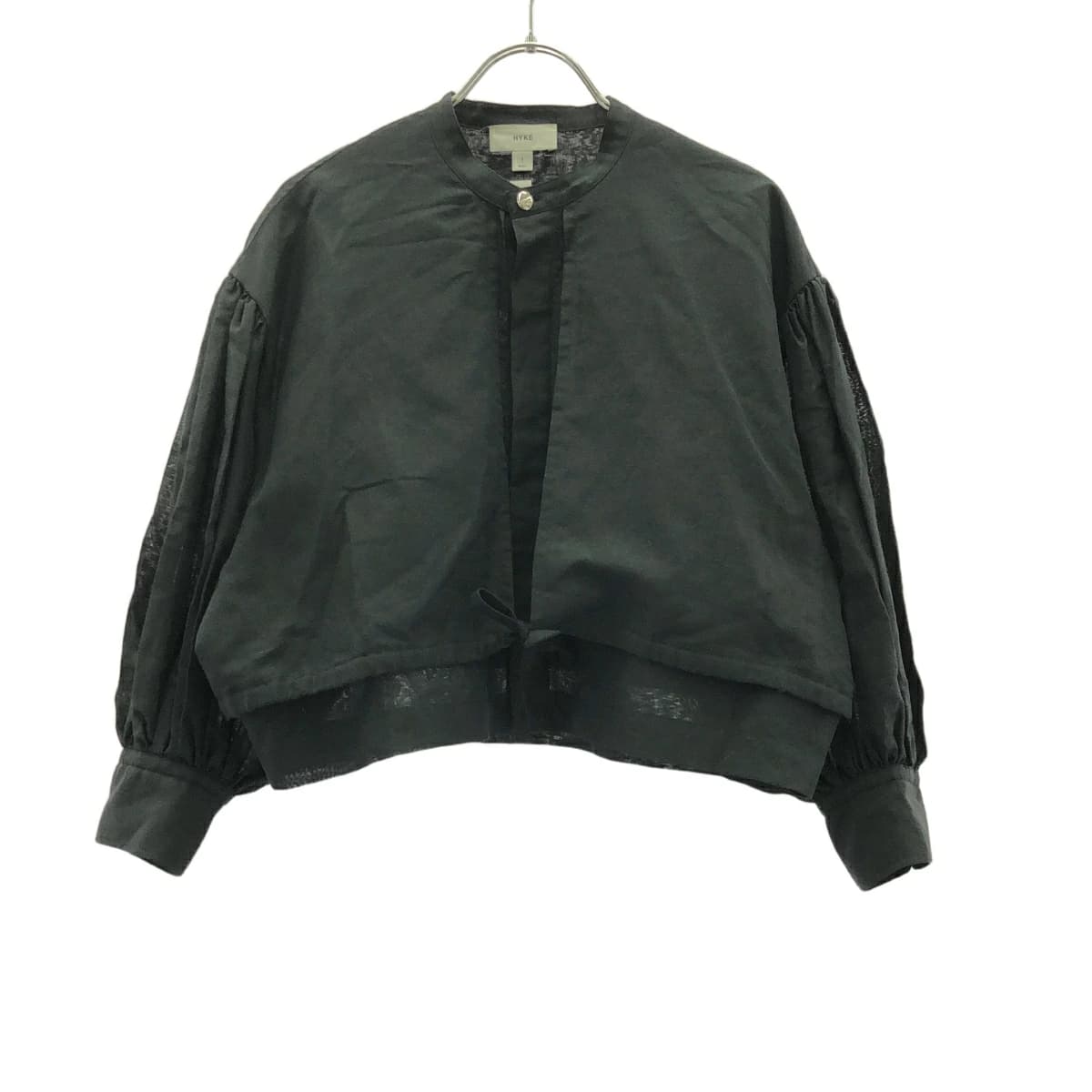 HYKE ハイク 24SS C/L BALLOON SLEEVE BLOUSE コットンリネンバルーンスリーブブラウス