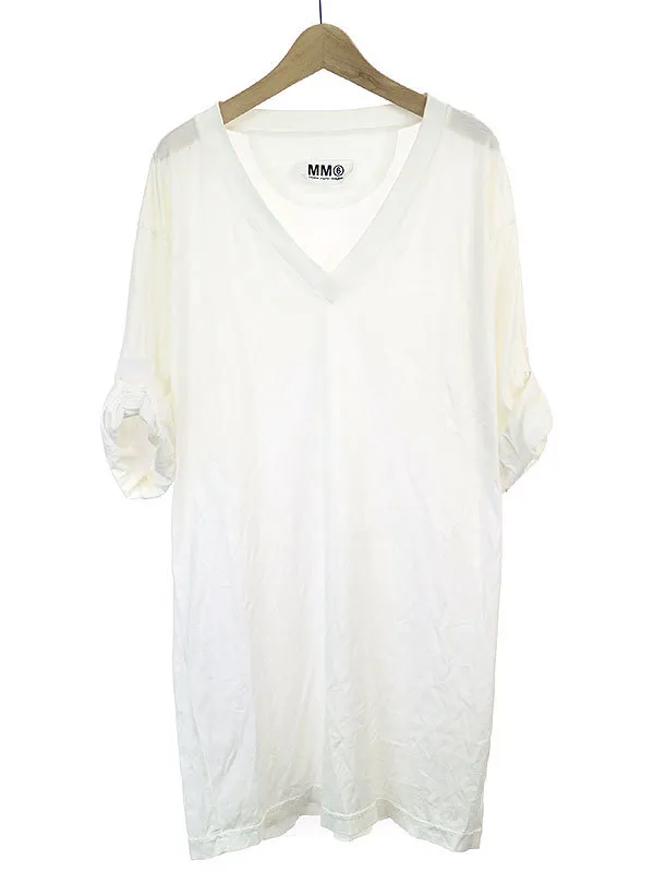 Maison Margiela エムエムシックス 10SS VネックオーバーサイズTシャツ