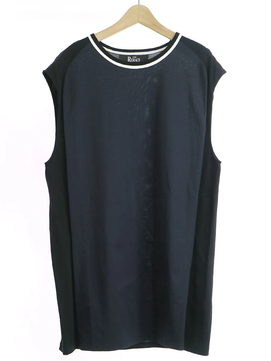 THE RERACS ザ リラクス 15SS ラインデザインノースリーブワンピース