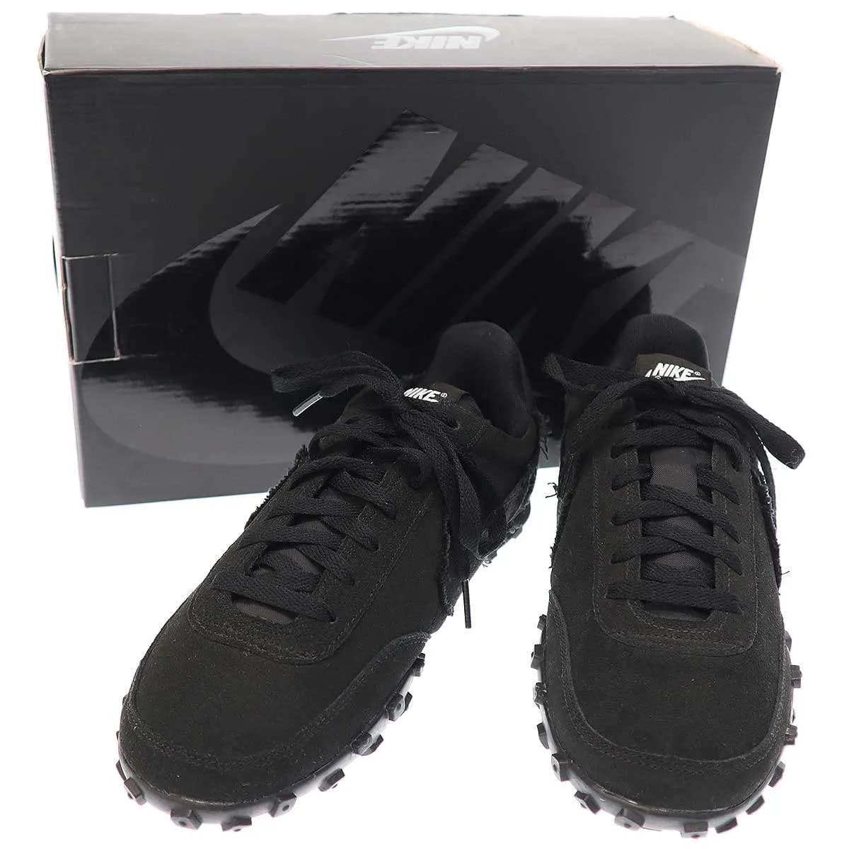 COMME des GARCONS ブラック コムデギャルソン ナイキ WAFFLE RACER CDG スニーカー CU9080-002