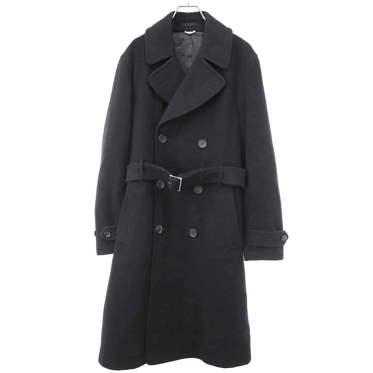 COMME des GARCONS コムデギャルソンオムドゥ 24AW ウールナイロンロングコート