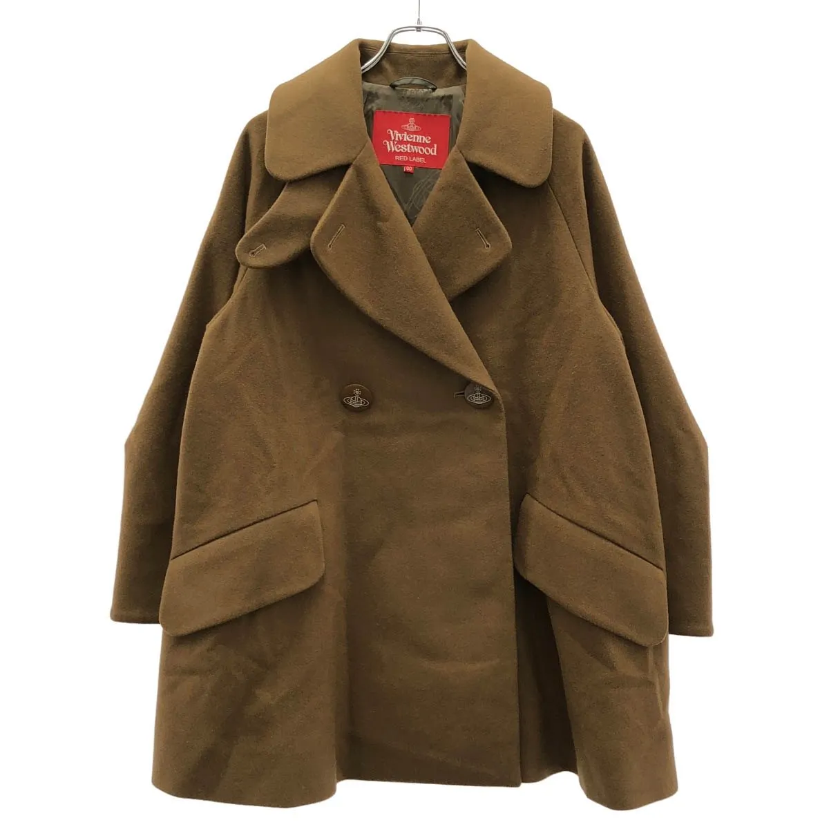 Vivienne Westwood ヴィヴィアンウエストウッド レッドレーベル オーバーサイズメルトンウールPコート 17-12-652003