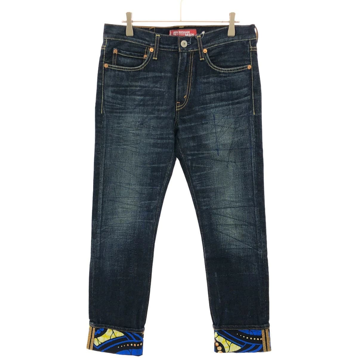 JUNYA WATANABE ジュンヤワタナベ コムデギャルソンマン×リーバイス 16SS リペア加工ロールアップデニムパンツ