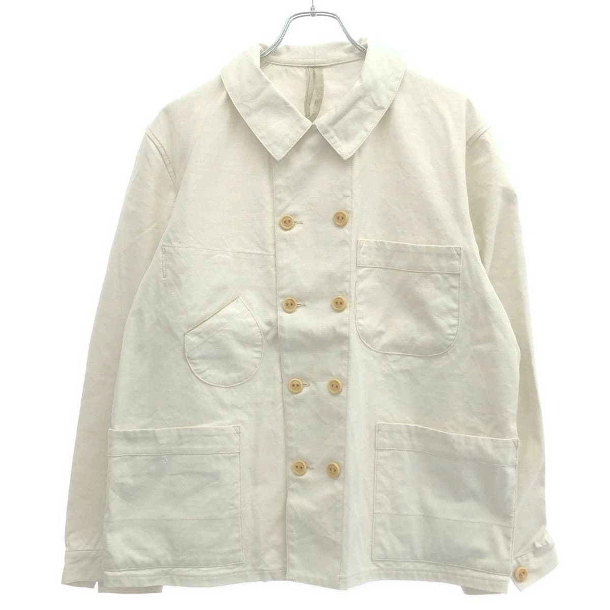 COHERENCE コヒーレンス KEES コットンセルビッチキャンバスダブルブレストチョアジャケット 0344-08-00951