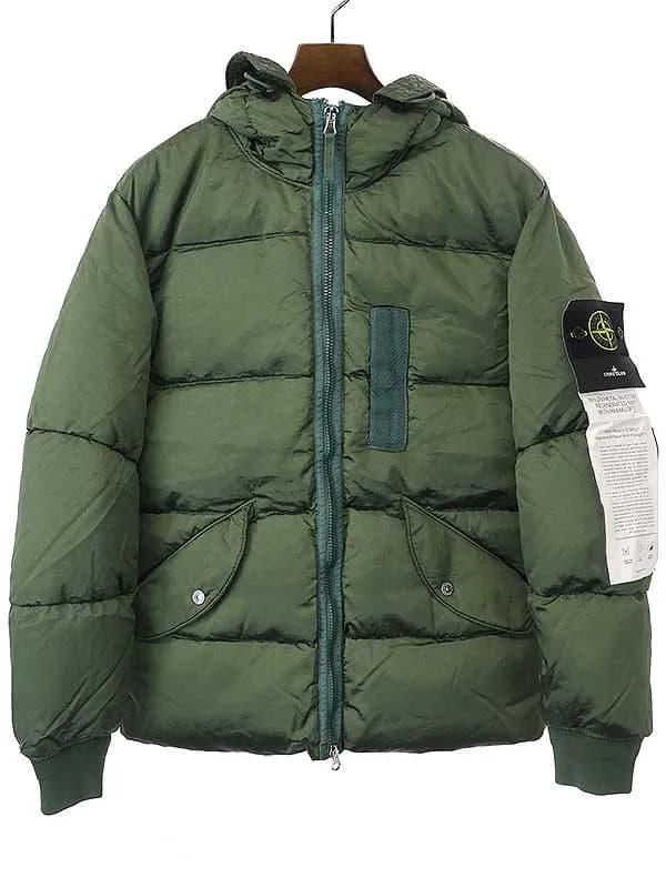 STONE ISLAND ストーンアイランド 22AW ガーメントダイ ナイロンメタル フーデッドダウンジャケット