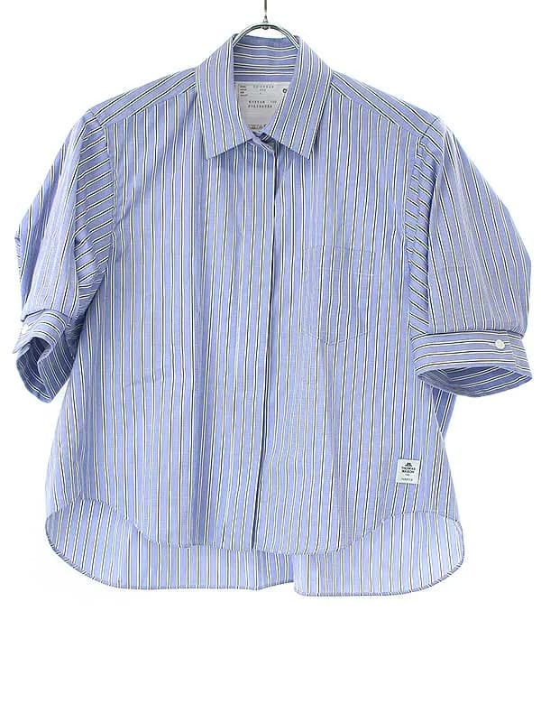 sacai サカイ 23SS Thomas Mason Cotton Poplin Shirt ショートスリーブシャツ