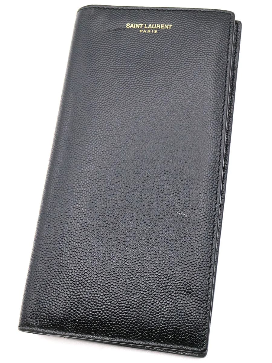 SAINT LAURENT サンローラン パリ 二つ折りレザーウォレット